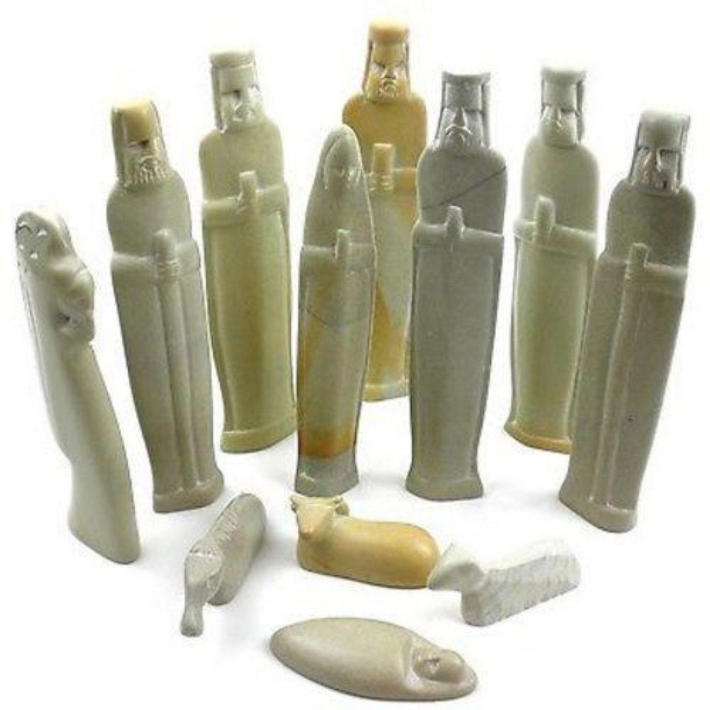 Hand-Carved Natural Soapstone Nativity Set - 6 inches by Smolart
