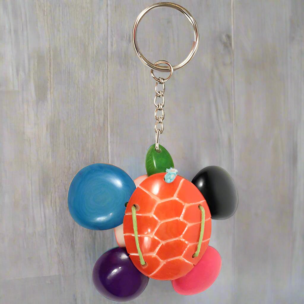 Llavero Nuez de Tagua - Tortuga- Marfil Vegetal-Ecuador