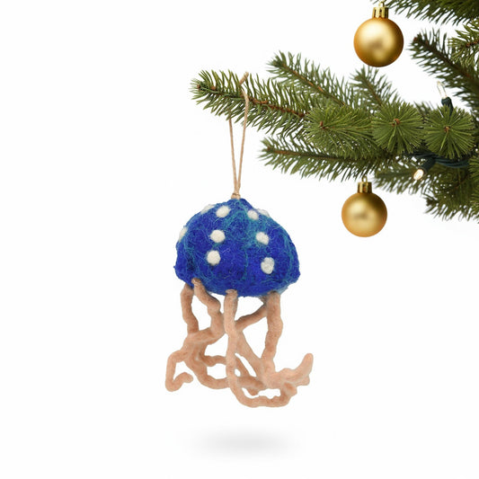 Jellyfish Felt Ornament