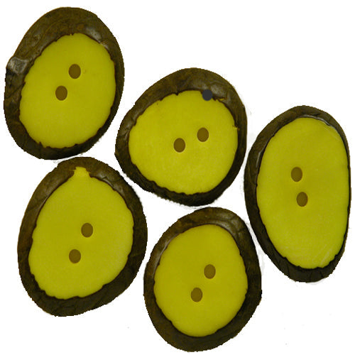 Small Tagua Buttons-Hand-Carved-18 COLORS- Fair Trade-1PC