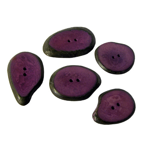 Small Hand-Dyed Tagua Nut Buttons-Vegetable Ivory- Lots of 5-10-15-20 Fair Trade-Ecuador
