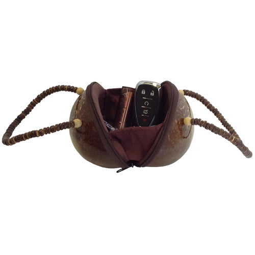 Handmade Clutch Purse Made from Recycled Coconut Shell-Fair Trade