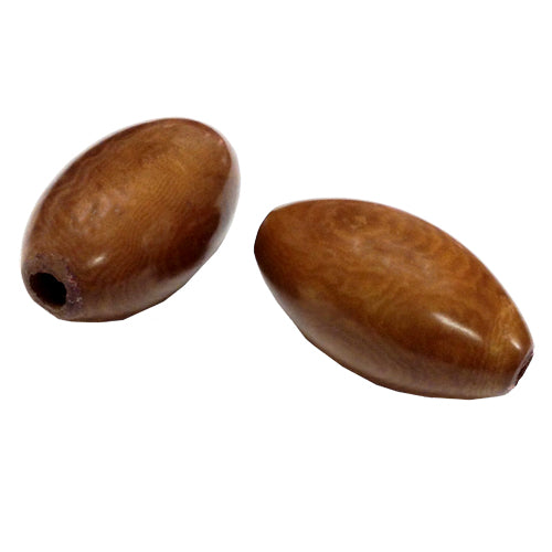 Tagua Barrel Beads-Round End-Dyed-Vegetable Ivory- 30mm Beads with 2.3mm Center Hole-Fair Trade