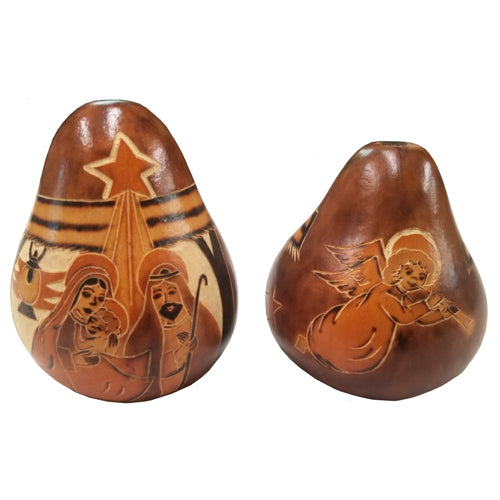 Gourd Nativity Ornament -Hand-Carved-Fair Trade-Peru