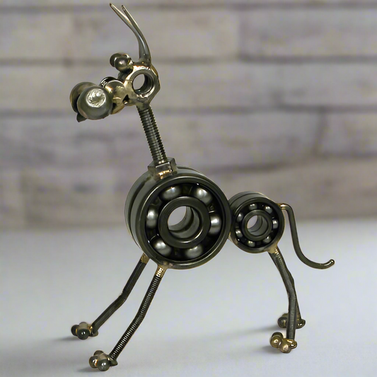 Junkyard Great Dane Sculpture - Recycled Metal