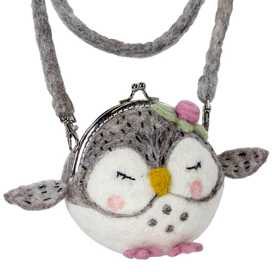 Monedero de fieltro Critter: Olivia Owl - Wild Woolies (P)