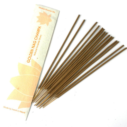 Incense sticks with packaging on a white background