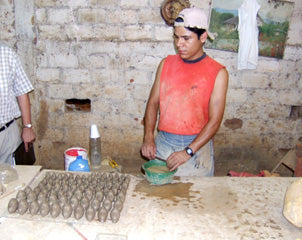 Hand-Crafted Clay Turtle Planter - El Salvador