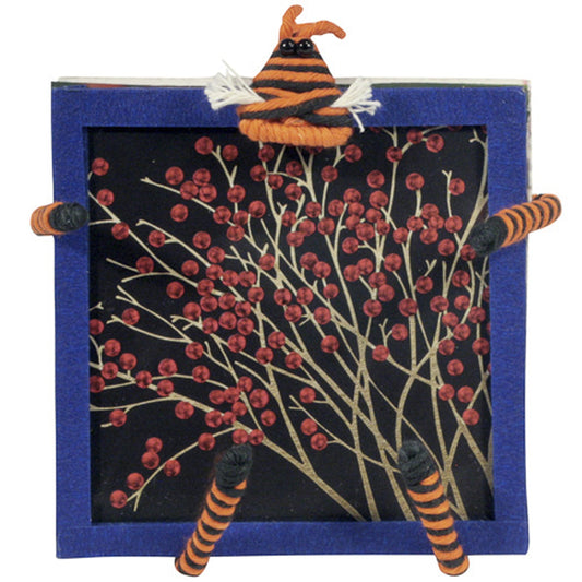 Bendable Tiger Square Picture Frame made with Recycled Cotton & Wire-5 1/2" H x 4 1/4" W