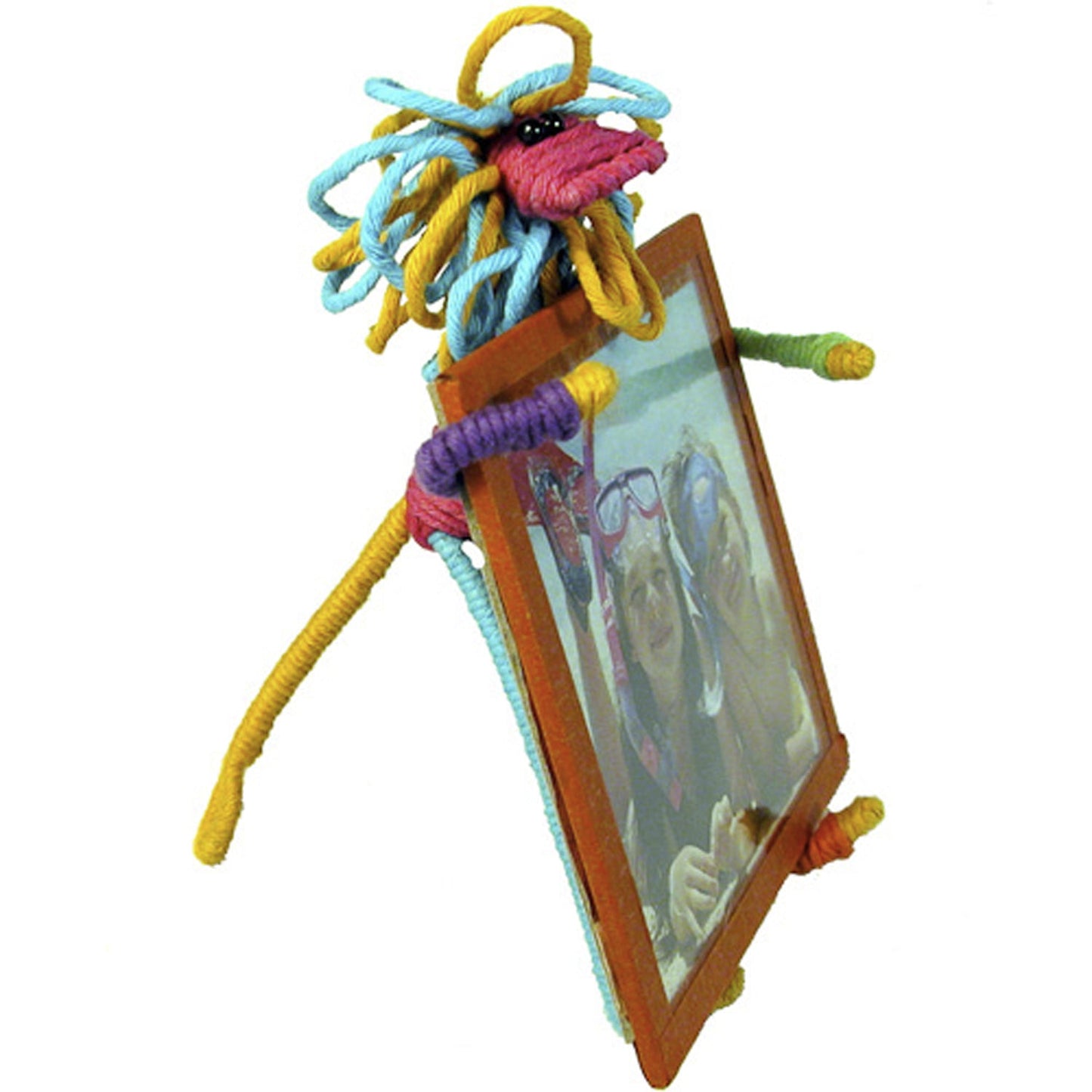 Bendable Lion Picture Frame made with Recycled Cotton & Wire-Square-5-1/2”