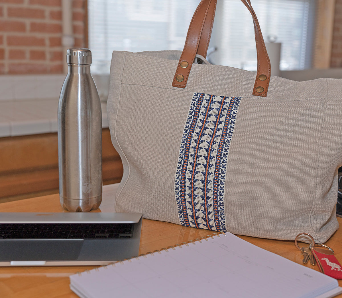 Walid Canvas Bag-Unisex- Cream - Fair Trade