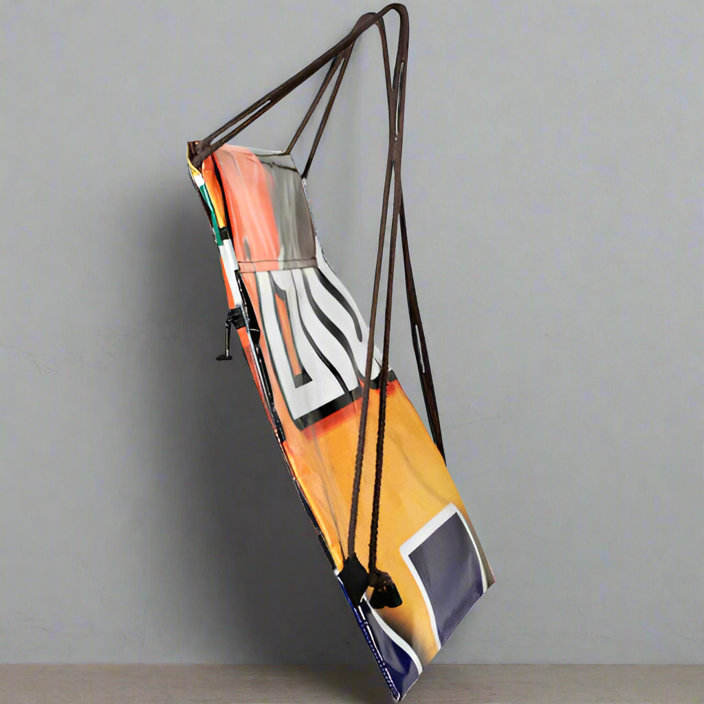 Upcycled Plastic Billboard Backpack- Handmade in India-Fair Trade