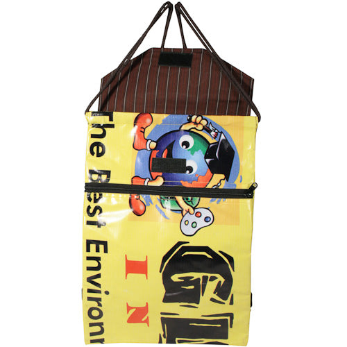 Upcycled Plastic Billboard Backpack- Handmade in India-Fair Trade