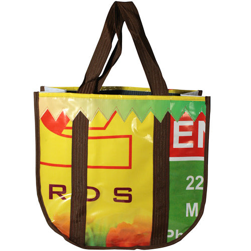 Colorful Shopping Totes-Recycled Plastic Billboard Signs-Fair Trade-India
