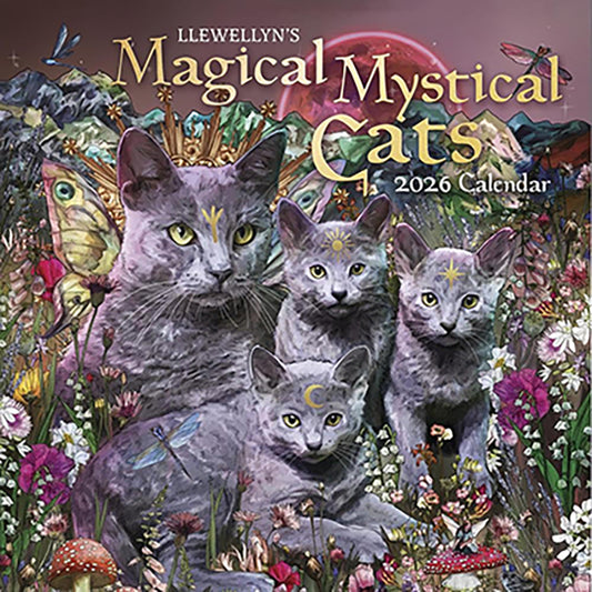 2026 Wall Calendar- Magical Mystical Cats by Llewellyn