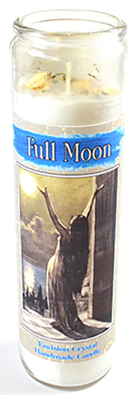 Full Moon Aromatic Jar Candle- White-Burns Approx. 72hrs