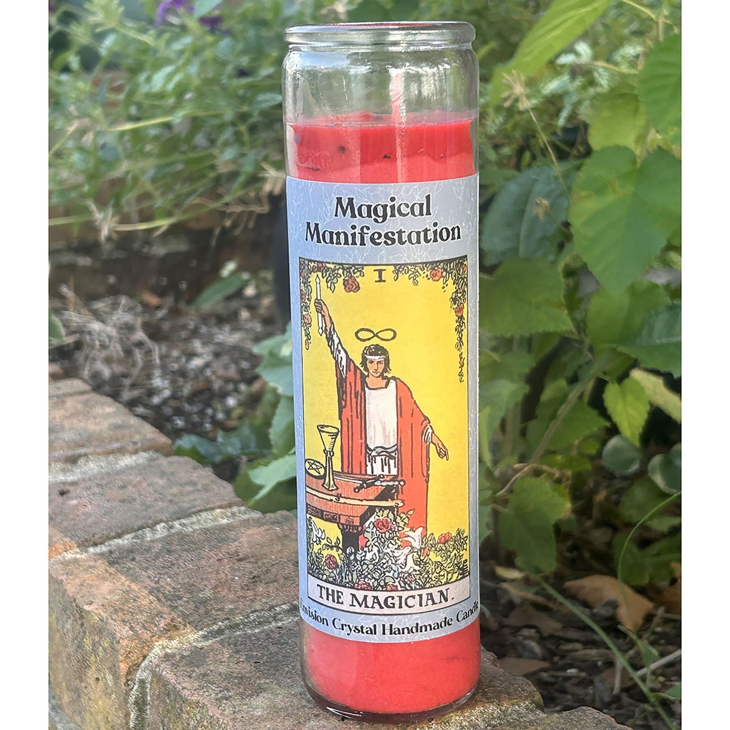 Magical Manifestation aromatic jar candle- Red