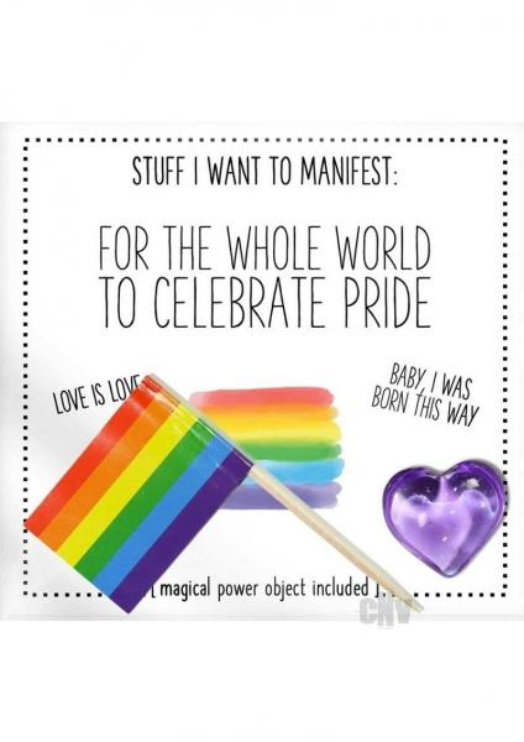 Manifestation Card & Magical Power Object- Stuff I Want to Manifest: The Whole World to Celebrate Pride