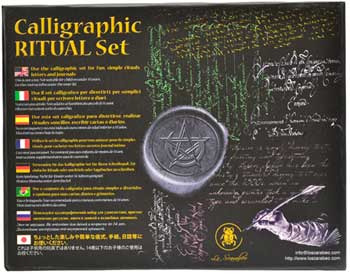 Juego de escritura de caligrafía y sellado de cera de Lo Scarabeo