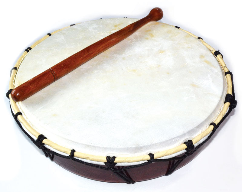Ceremonial Drum and Drumstick- Balinese