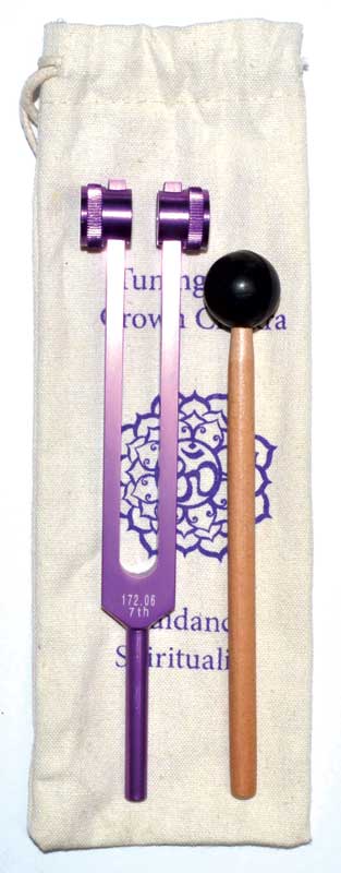 Diapasón del Chakra de la Corona (púrpura) de 8 1/2"