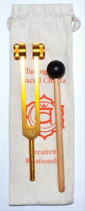 Diapasón del chakra sacro (naranja) de 8 1/2"