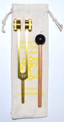 Diapasón del chakra del plexo solar de 8 1/2" (amarillo)