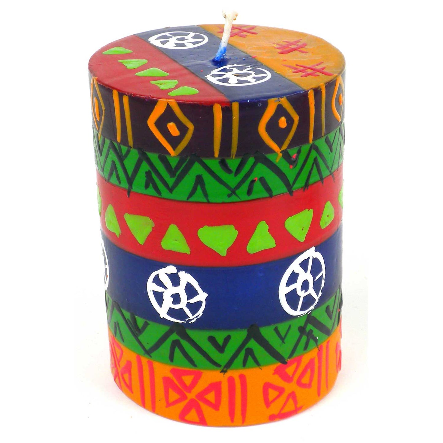 Hand Painted Candles - Three in Box - Shahida Design