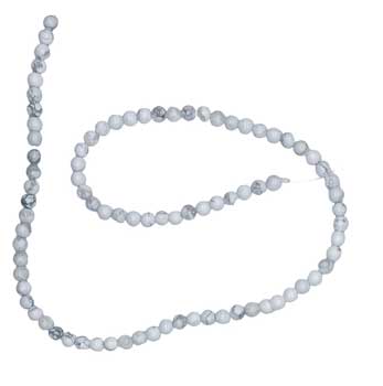 6mm Howlite Beads- Round