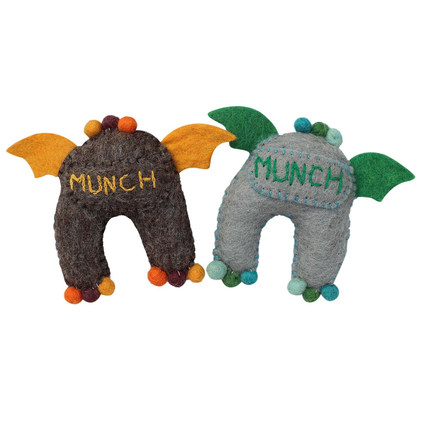 Almohada de hada de los dientes de fieltro- Monstruo de la Tierra