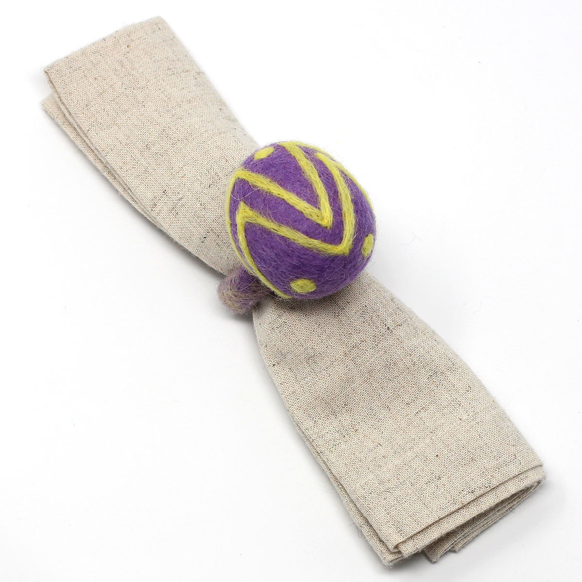 Easter Egg Napkin Rings- Set of Four Colors -Hand-Felted by Global Groove
