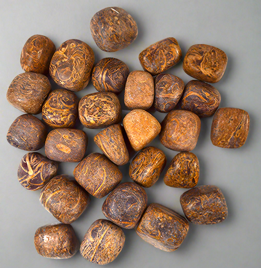Ancient Script Jasper- Arabic Tumbled Stones - 1lb.