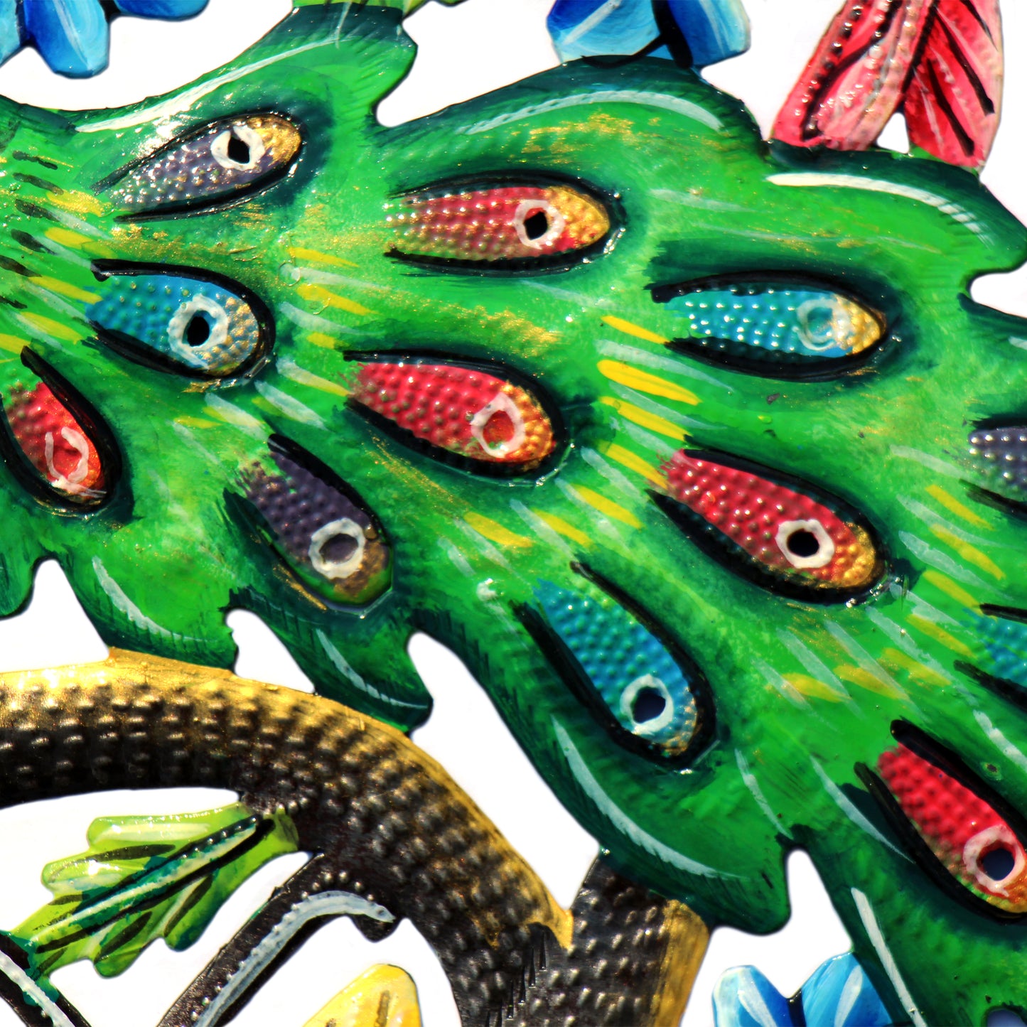 Peacock in Tree- Recycled Metal Drum Wall Art- Fair Trade- Haiti