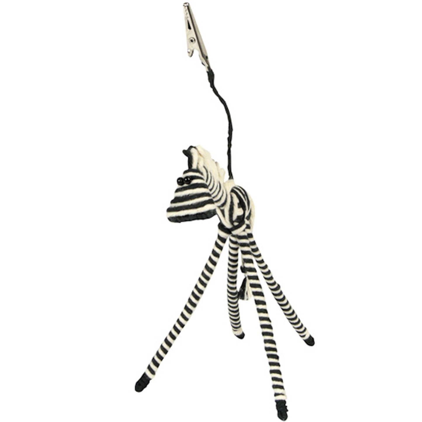 Recycled Cotton & Metal Wire Animal Sculptures with Display Clip-Fair Trade-Colombia