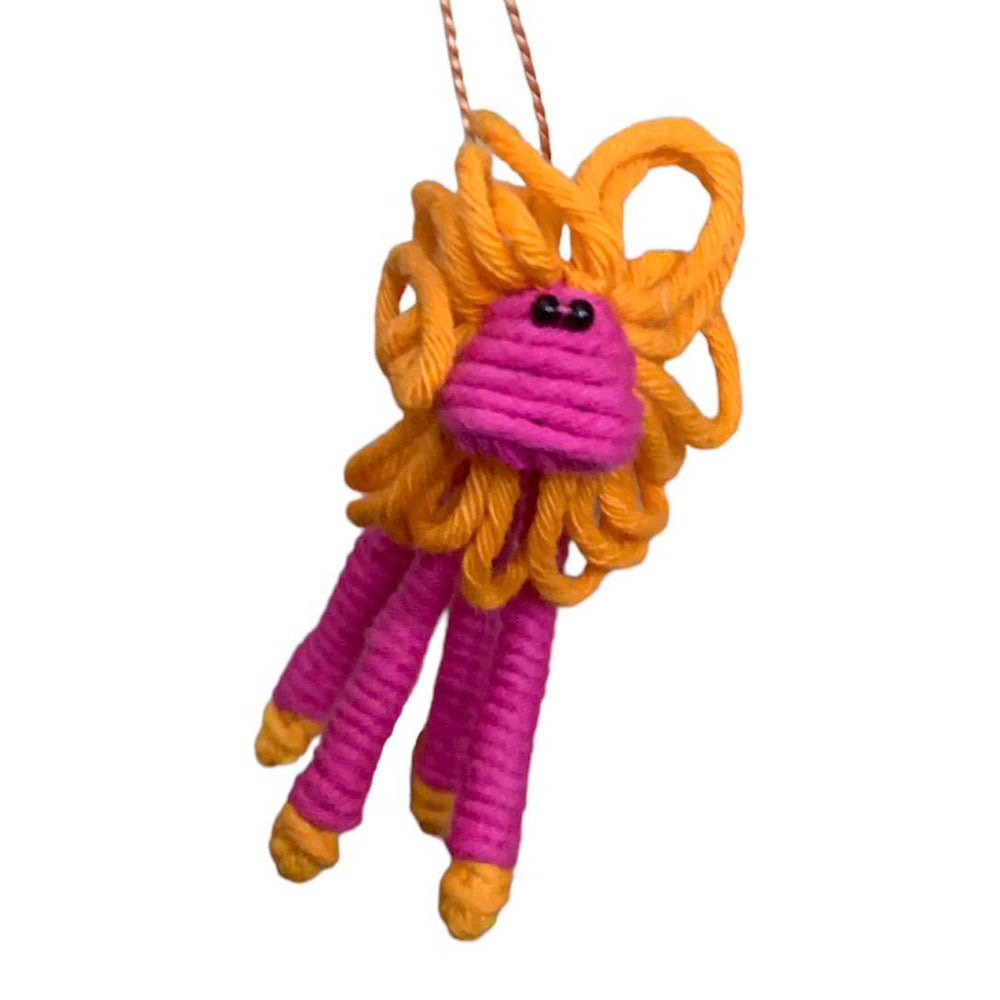 Handmade Recycled Cotton & Wire Safari Animal Ornaments- Fair Trade