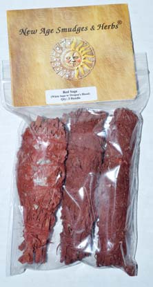 4" White Sage Dragon's Blood Sage Smudge Sticks-3PCs