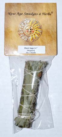 Black Sage Smudge Stick 4"-Each