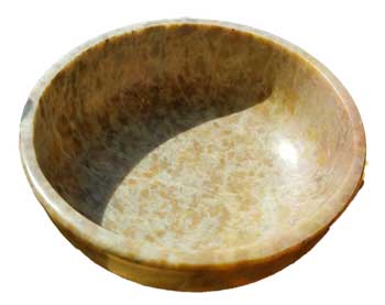 Scrying Bowl or Smudge Pot -Natural Soapstone-5"Diam.