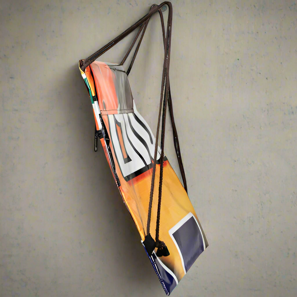 Upcycled Plastic Billboard Backpack- Handmade in India-Fair Trade