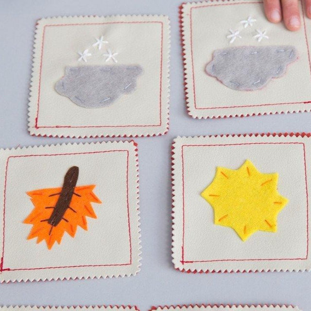 Hand-Made Mini Memory Game -The Seasons - Fair Trade