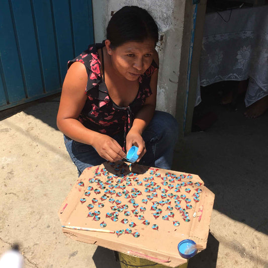 Aretes de espirales de plata - Comercio justo