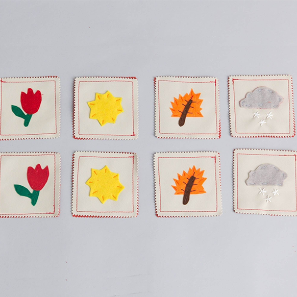 Hand-Made Mini Memory Game -The Seasons - Fair Trade