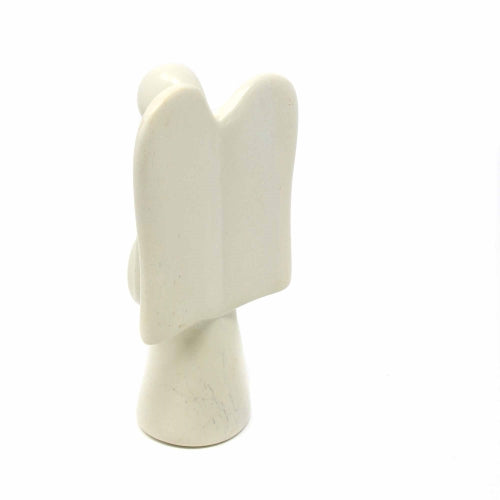 Hand-Carved Angel Sculpture Made of Natural Kisii Soapstone-Kenya -Fair Trade