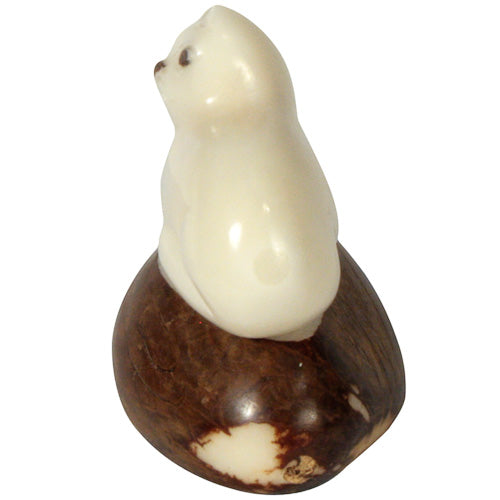 <center>Kitty Cat Tagua Pet Figurine </br>Crafted by Artisans in Ecuador </br>Measures 2-1/4” high x 2” wide x 1-1/2” deep</center>