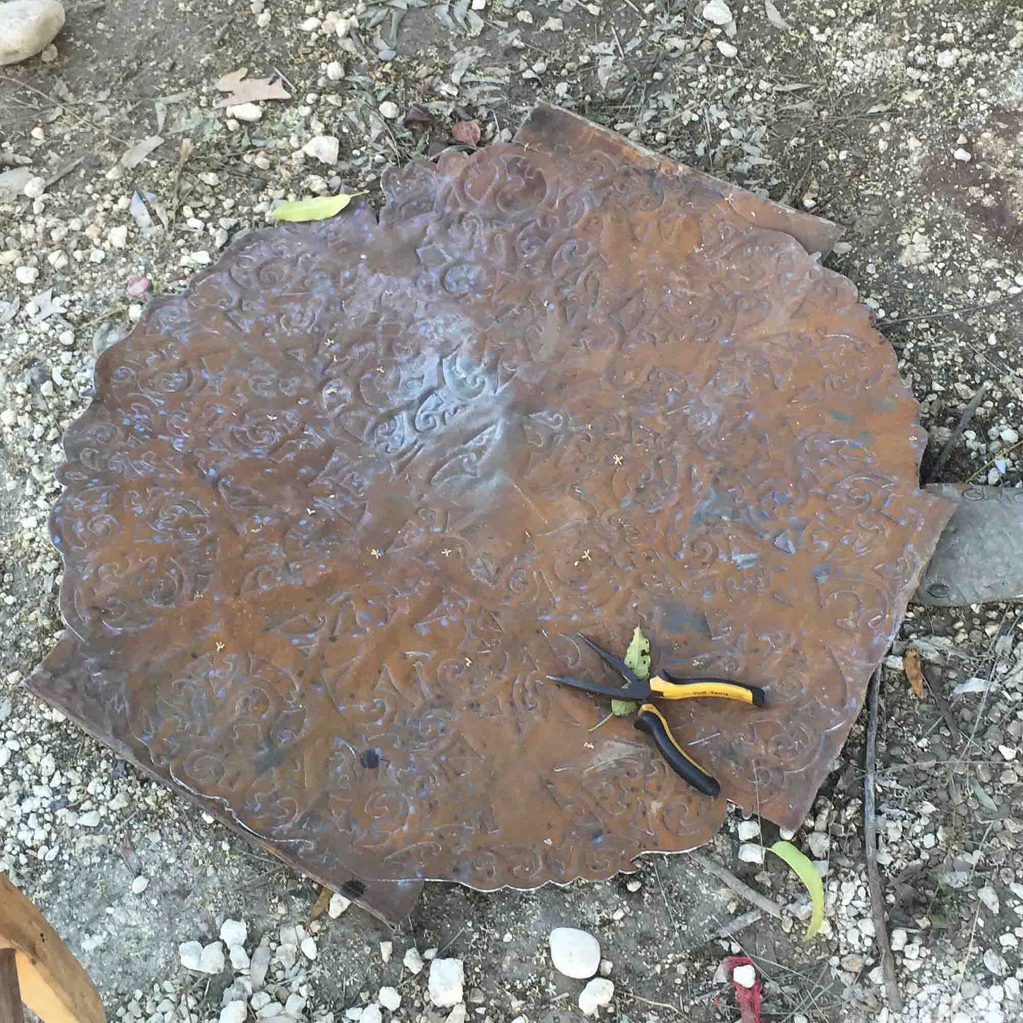 Cardinal on Branch-Hand- Painted Haitian Steel Drum Wall Art
