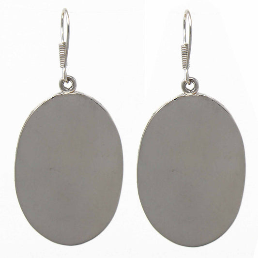Banded Abalone Oval Earrings - Fair Trade-Mexico