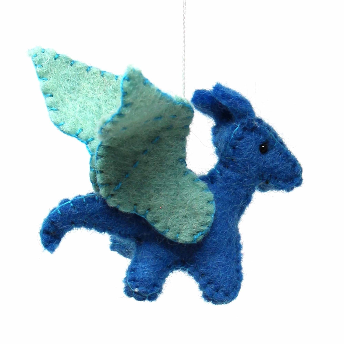 Handmade Colorful Felt Dragon Mobile - Global Groove - Nepal