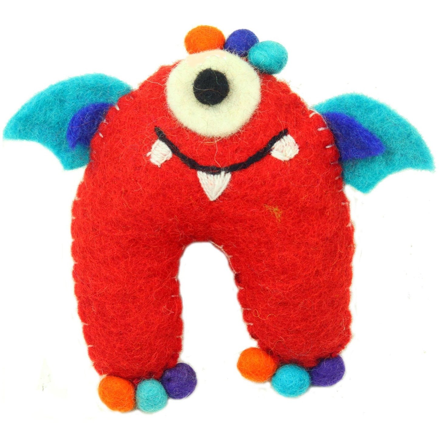 Monstruo de dientes rojos de un solo ojo con alas - Global Groove