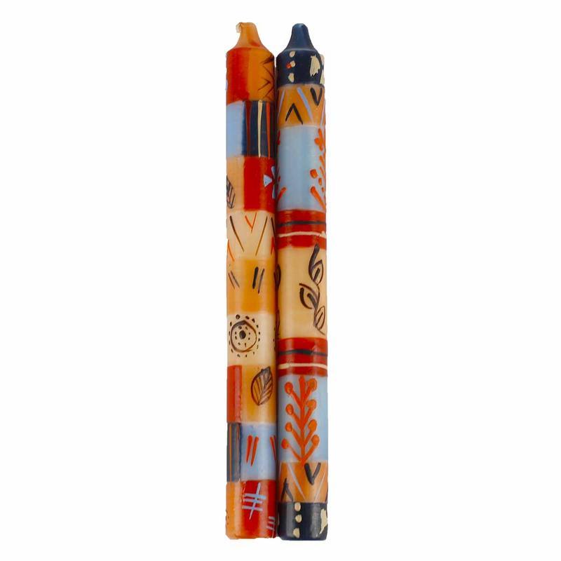 Velas pintadas a mano con diseño Uzushi (par de velas) - Nobunto