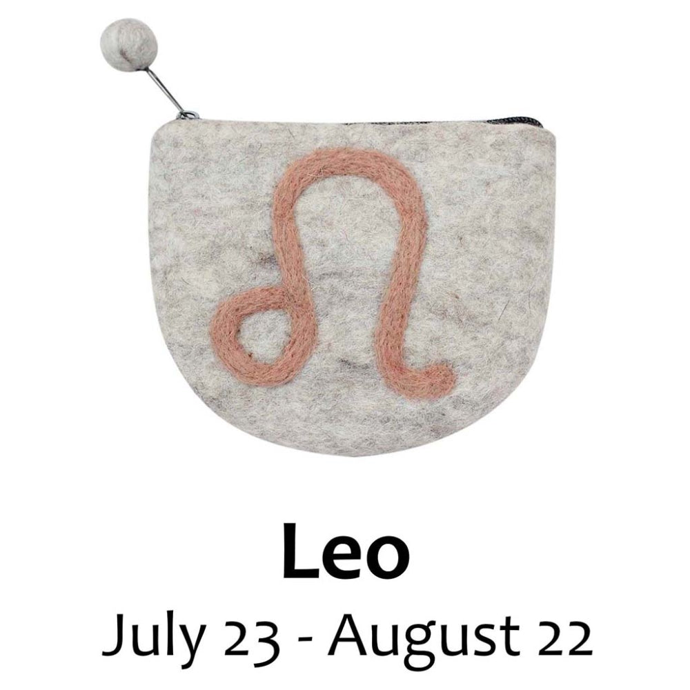 Monedero de fieltro Leo Zodiac - Global Groove